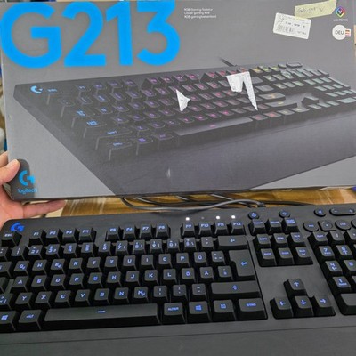Logitech G213 Prodigy Gaming-Tastatur, RGB-Beleuchtung Deutsch QWERTZ - Schwarz