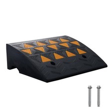 Uimoso Rubber Curb Ramp Driveways, 15.2 cm Height, 49.1 cm Wide, 15-Ton Capacity