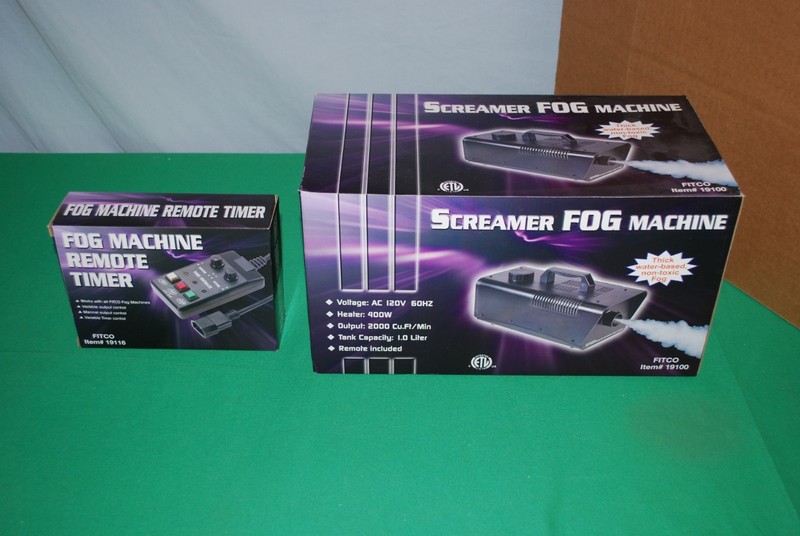 HALLOWEEN - Screamer FOG Machine + FOG Machine Remote Timer Controller ~ NEW