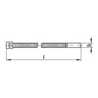 Reyher Kabelbinder,Form T-HS 82505 Pa 7,5X390/108 T120R-HS (100 StüCk)