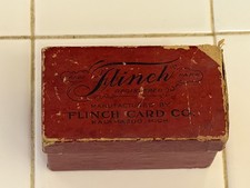 Vintage Flinch Card Game Kalamazoo Mich In Original Box w/ Instructions 150 Card