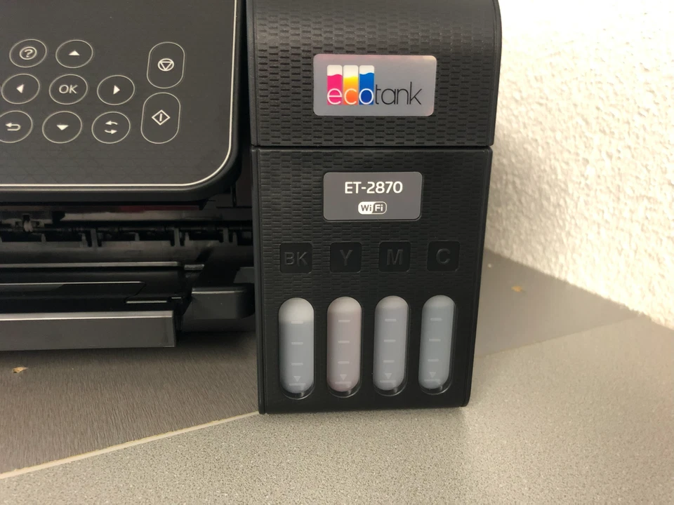 Epson Drucker EcoTank ET-2870, 3-in-1 Multifunktionsgerät WLAN - Bild 3 von 4