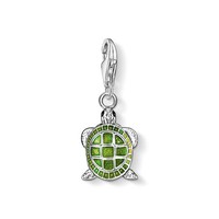 Thomas Sabo Charm AnhäNger SchildkröTe 925 Sterlingsilber Kaltemail 0837-007-6