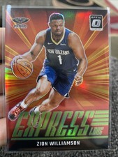 Zion Williamson 2024-25 Donruss Optic Express Lane Lime Green Prizm /199 #20 SP