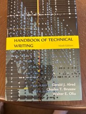 Handbook of technical writing, ninth edition