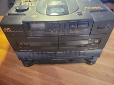 JVC PC-X100 Portable System CD Player AM-FM Cassette Hyper Bass - TESTED - Read