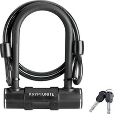 Bike U-Lock with Braided Steel Cable, High Security Anti-Theft