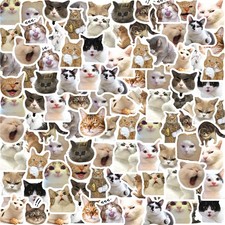 230pcs Cat Stickers Pack Cute Diy Laptop Phone Luggage Skateboard Decor Kids