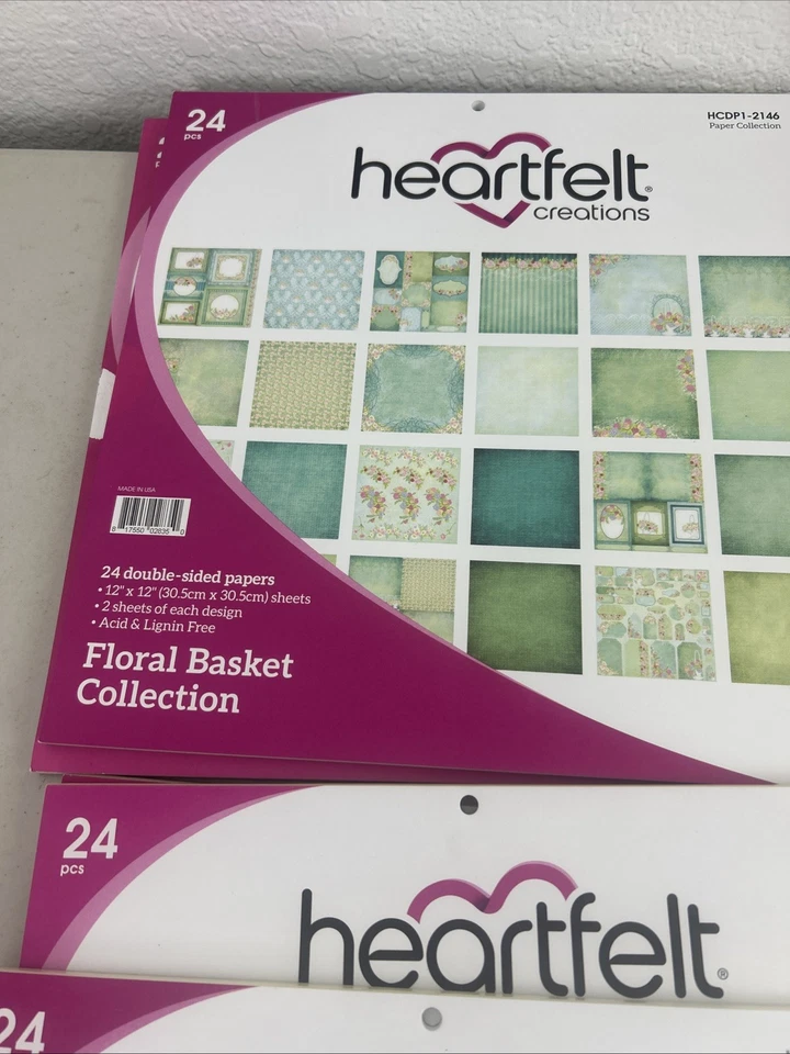 Heartfelt Creations Set Of 9 Collection 24 Pages 12 x 12 Paper Pad Pick One - Image 4 of 4