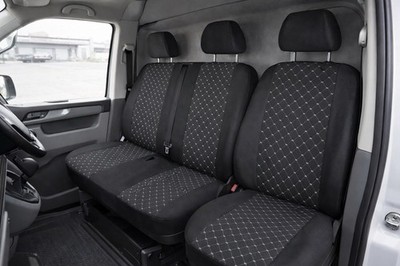 Sitzbezüge für Renault Trafic Master Express Kangoo 3-Sitzer Bus Sitzbank 1+2