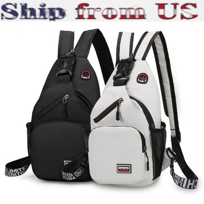 Men Women Cross Body Sling Bag Chest Fanny Packs Travel Sports Shoulder Backpack