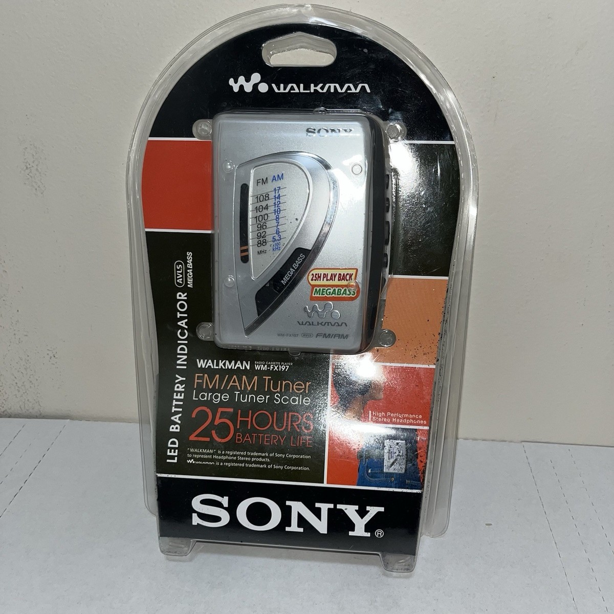 Sony Walkman WM-FX197 AM/FM Mega Bass Cassette Player – NOS 2005