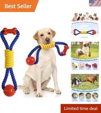 Medium to Large Dog Tug Toy - Interactive Rope Toy for Play  Bonding