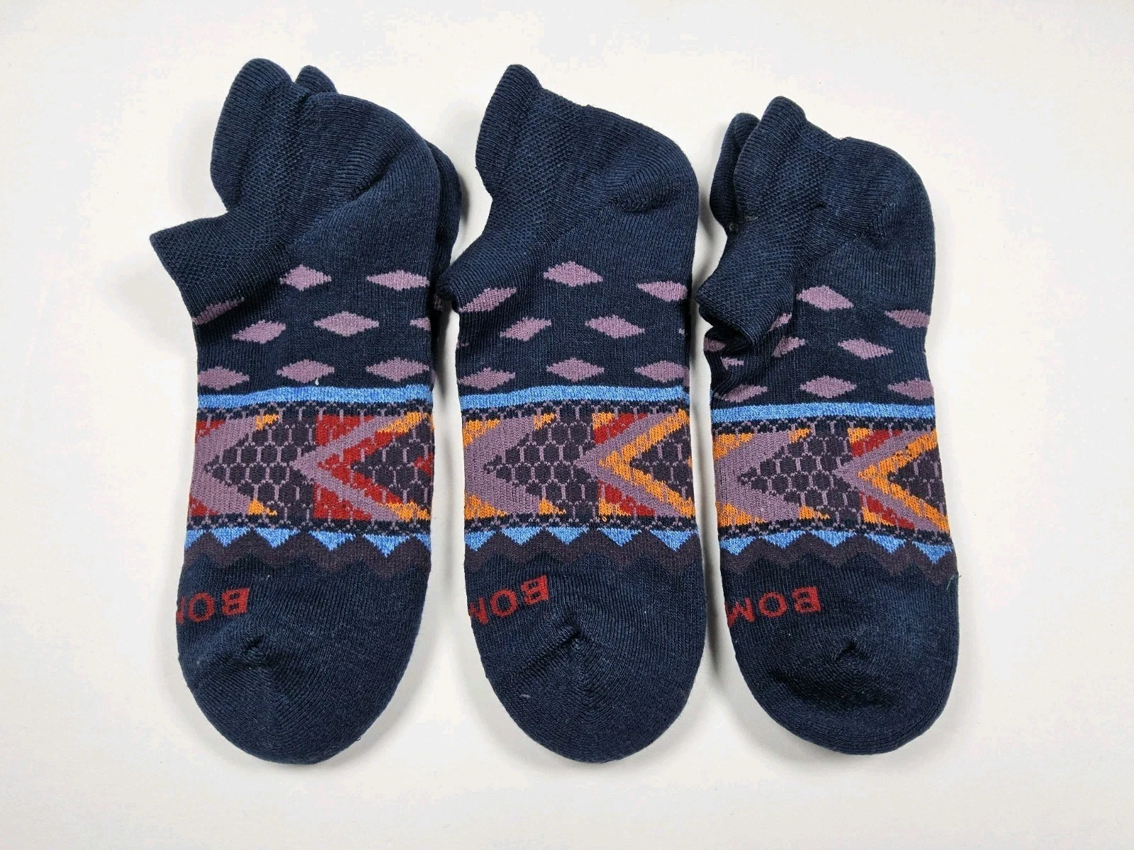 Bombas Original Pattern Athletic Ankle Socks Lot Of 3 Pairs Size M
Opens in a new window or tab