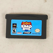 THQ The Simpsons: Road Rage Nintendo Game Boy Advance GBA E  Racing Tested