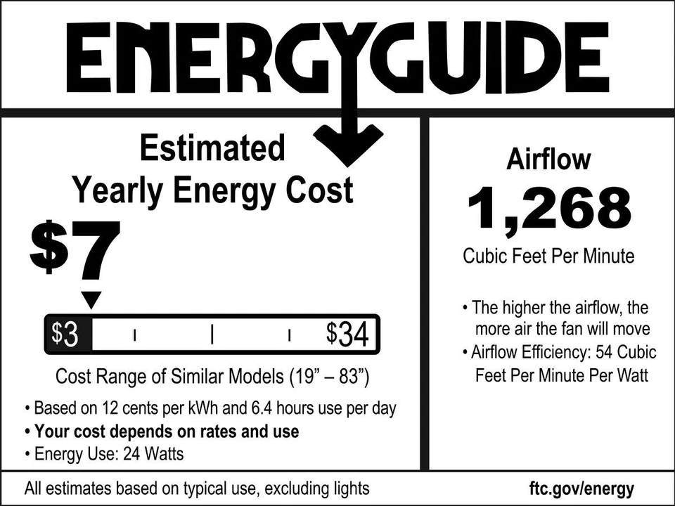 GA24BNK6L Litex Gaskin Sleek 24”Ceiling Fan Brushed Nickel Finish with 6 Glaz... - Image 3 of 3