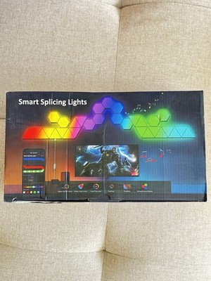 Large Hexagon Lights 8Pack LED Gaming Panel - RGB Led Hex Light Panels Remote...