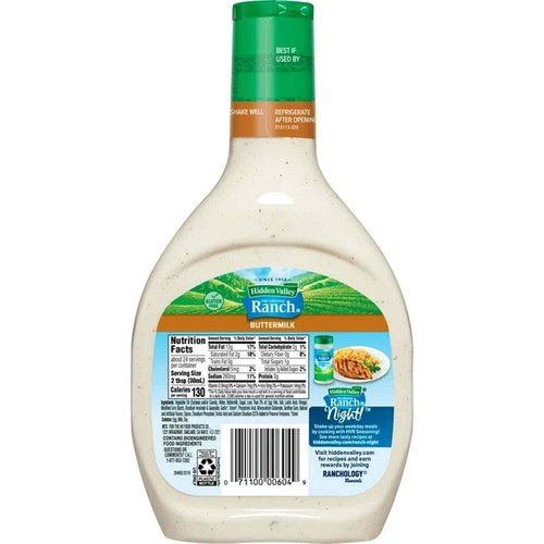 Hidden Valley Ranch Buttermilk Dressing & Dipping Sauce, Gluten Free Salad Dr... - Picture 2 of 5