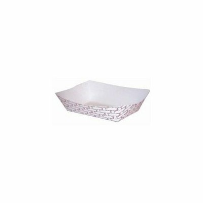 Boardwalk 30Lag100 Paper Food Baskets, 16 Oz Capacity, Red/White (Case Of 1000) (707282232739)