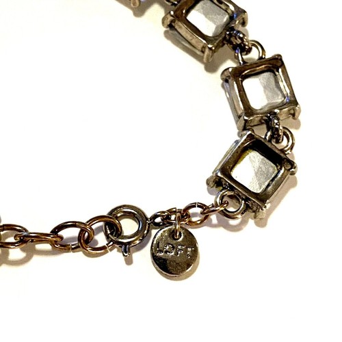 Ann Taylor Loft Armband facettiert Strass silberfarben - Bild 10 von 17