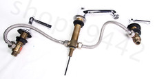 Bathroom SINK Faucet Home Plumbing WATERMARK Valves Handles Chrome Finish
