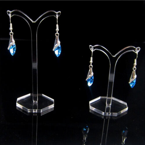 Boucles d'oreilles à goujon acrylique support support porte-bijoux organiser H R MJ - Photo 1 sur 10