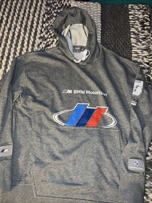 NEW Puma X BMW MMS Street Hoodie Grey Men s Sz M MSRP $100