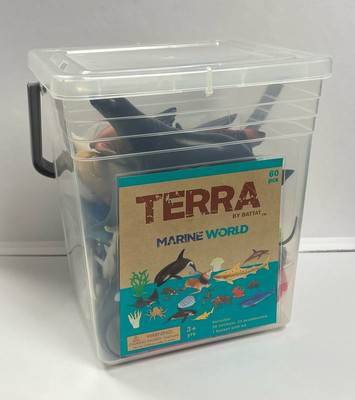 Terra by Battat Marine World Assorted Fish & Sea Creature Miniature Animal Toys