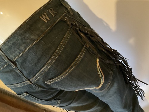 Vintage REPLAY ‘Carmela’ Slim Fit Low Rise Button Fly Cowgirl Tassel Jeans *BNWT - Picture 6 of 14