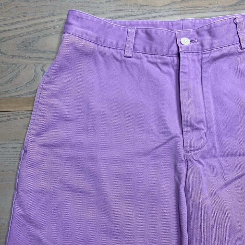 Pantalones Cortos Vineyard Vines Club Para Hombre 30 Lavanda/Púrpura Frente Plano Algodón Sarga Foto 2 de 4