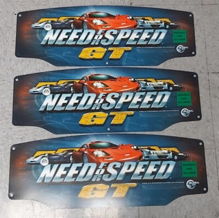 EA SPORTS NEED FOR SPEED GT Arcade Game FLEXIBLE HEADER #348 - Lot of 3  - NOS