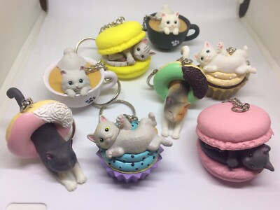 Cafe du Meow Wüstenkatze Schlüsselanhänger. Grüner Donut. Kitsch. Clevere Idioten. 1 Artikel