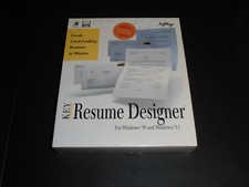 Key Resume Designer PC, 1996 Factory Sealed.