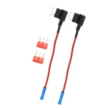 Fuse Tap Circuit Adapter Kit Add-a-Circuit Black Red Universal Car Fuse Set