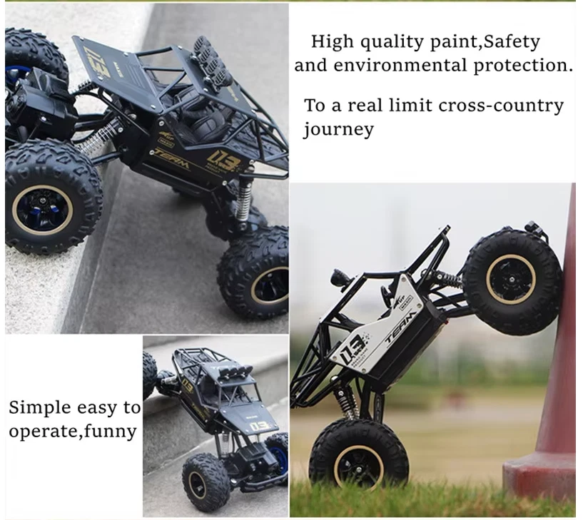 RC Auto mit LED-Leuchten Funkfernbedienung Autos Buggy Off-Road Control Trucks - Bild 3 von 4