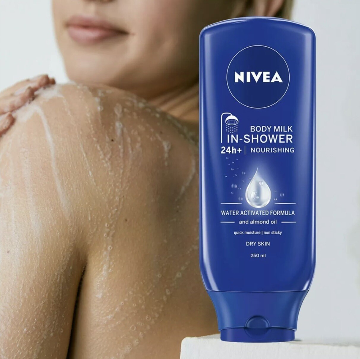 3x Nivea InShower Body Moisturiser For Dry Skin 250ML (PACK OF 3) eBay