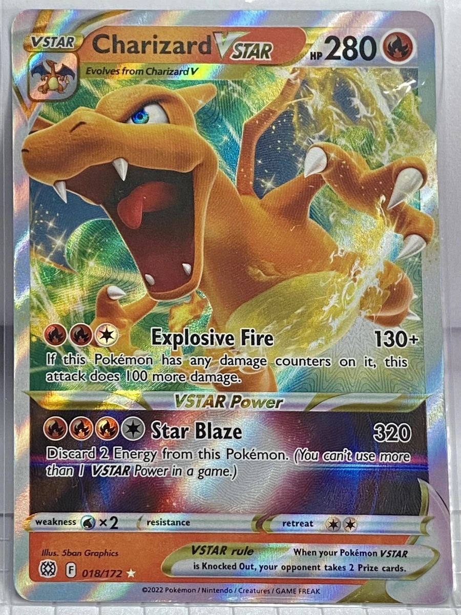  Charizard VSTAR 018/172 Brilliant Stars - Ultra Rare Pokemon  Card : Toys & Games