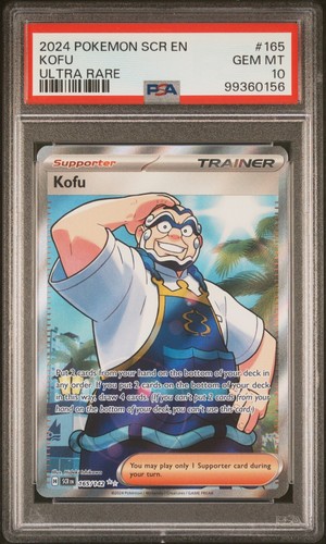 Kofu 165/142 Pokemon TCG Stellar Crown Full Art PSA 10 GEM MINT English