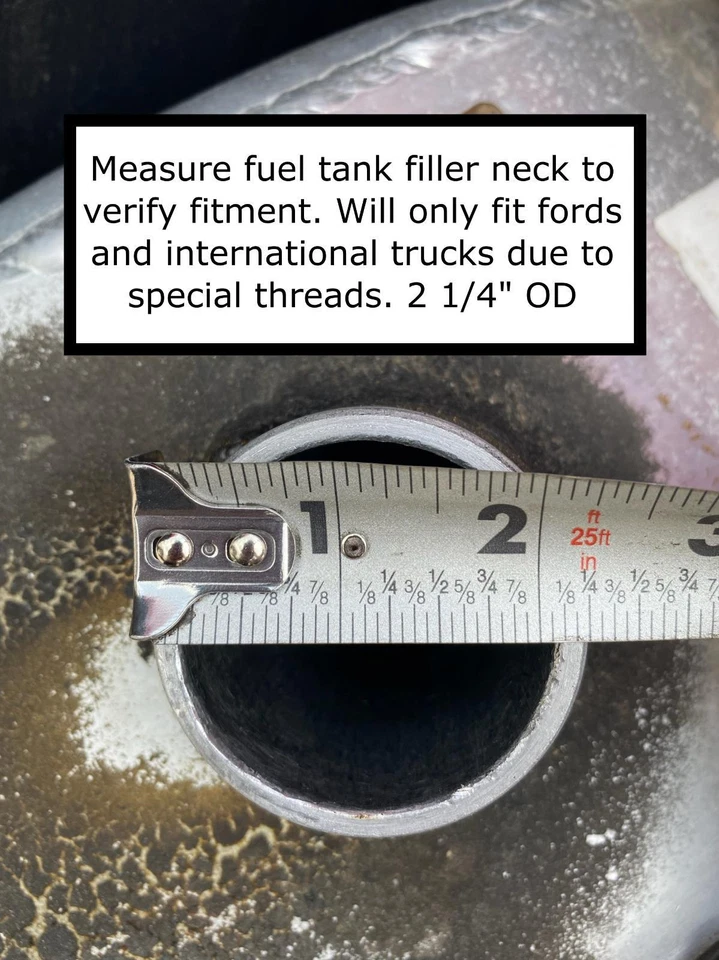 Accesorios de tanque de combustible bloqueo tapa de combustible diésel de 2 1/4" para refrigerador/International MD Foto 4 de 4