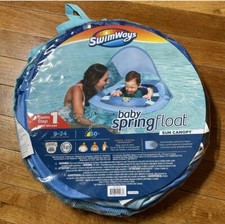 SwimWays BABY Spring Float Inflatable Step 2 9-24 Months BLUE Boy