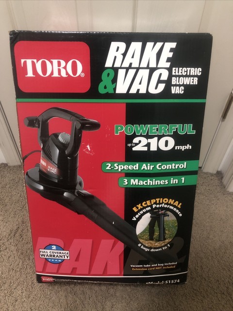 Toro Electric Rake \u0026 VAC 51574 Blower 