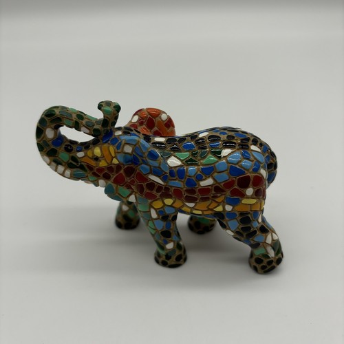 Mosaik Elefant Figuren 4,5” Mama und 2,5” Baby - Bild 5 von 5
