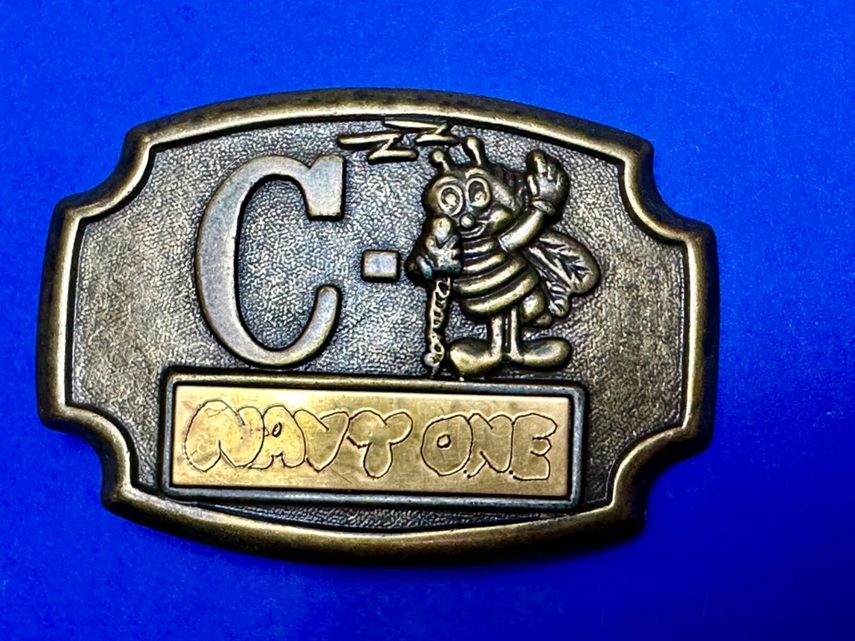 Carta y animal Seabee de la Marina de los Estados Unidos - Hebilla de cinturón de héroe de guerra de combate Foto 3 de 4