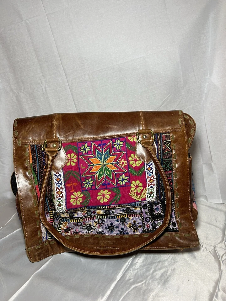 Vintage Addiction Brown Leather Tote - Image 2 of 4