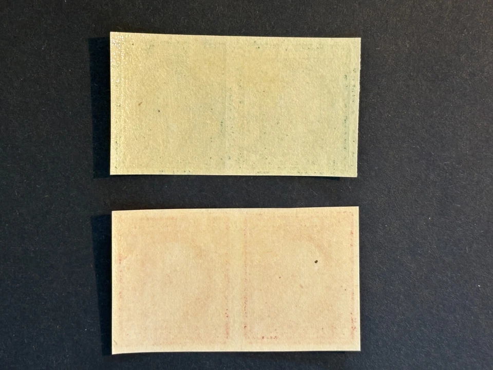 U.S. Scott #481 / #482 - Set - Washington Imperforate Pairs - MH OG - Image 2 of 3