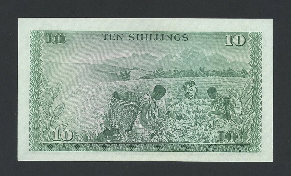 KENYA 10 shillings 1969 Krause 7a About Uncirculated World Paper Money - Image 2 of 4