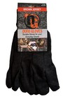 Brown Cotton Jersey General Purpose Durable Gardening Work Gloves, Large