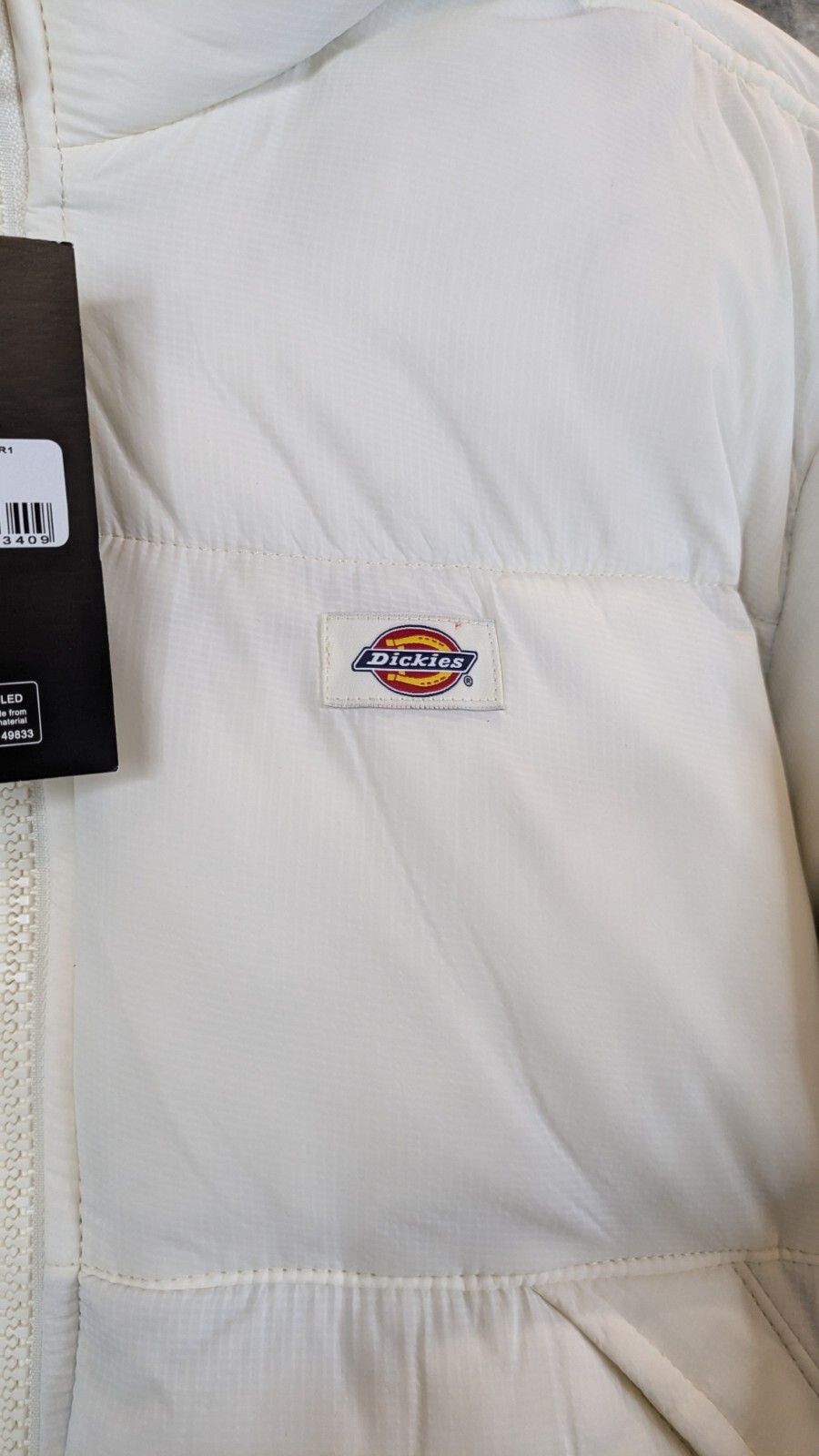 Dickies Alatna Puffer Jacket Womens Large Off White Longline Water Resistant  thumbnail 6