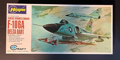 Hasegawa Vintage JS-054-180 Convair F-106A Delta Dart: 1/72  Open; Parts Sealed