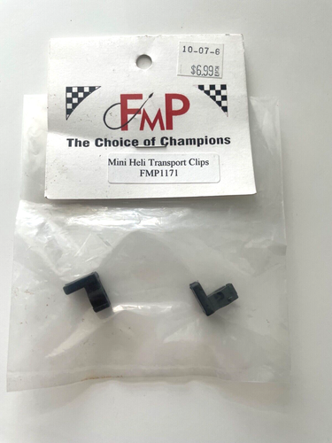 FMP Mini Heli Transport Clip, 450 Size Black (2) FMP1171 New In Package - 第 1/2 張圖片